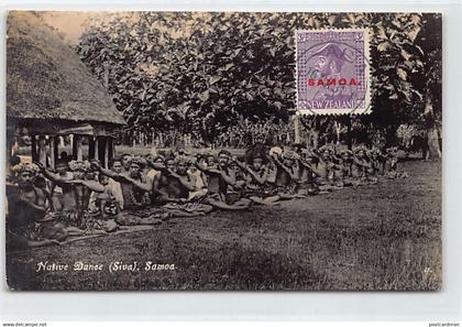 Samoa - Native dance (Siva) - REAL PHOTO - Publ. Tattersall's Studio 11