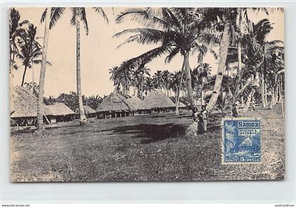 Samoa - Native village - REAL PHOTO - Publ. Tattersall Studio