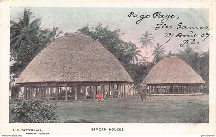 Samoa - Samoan houses - Publ. A. J. Tattersall