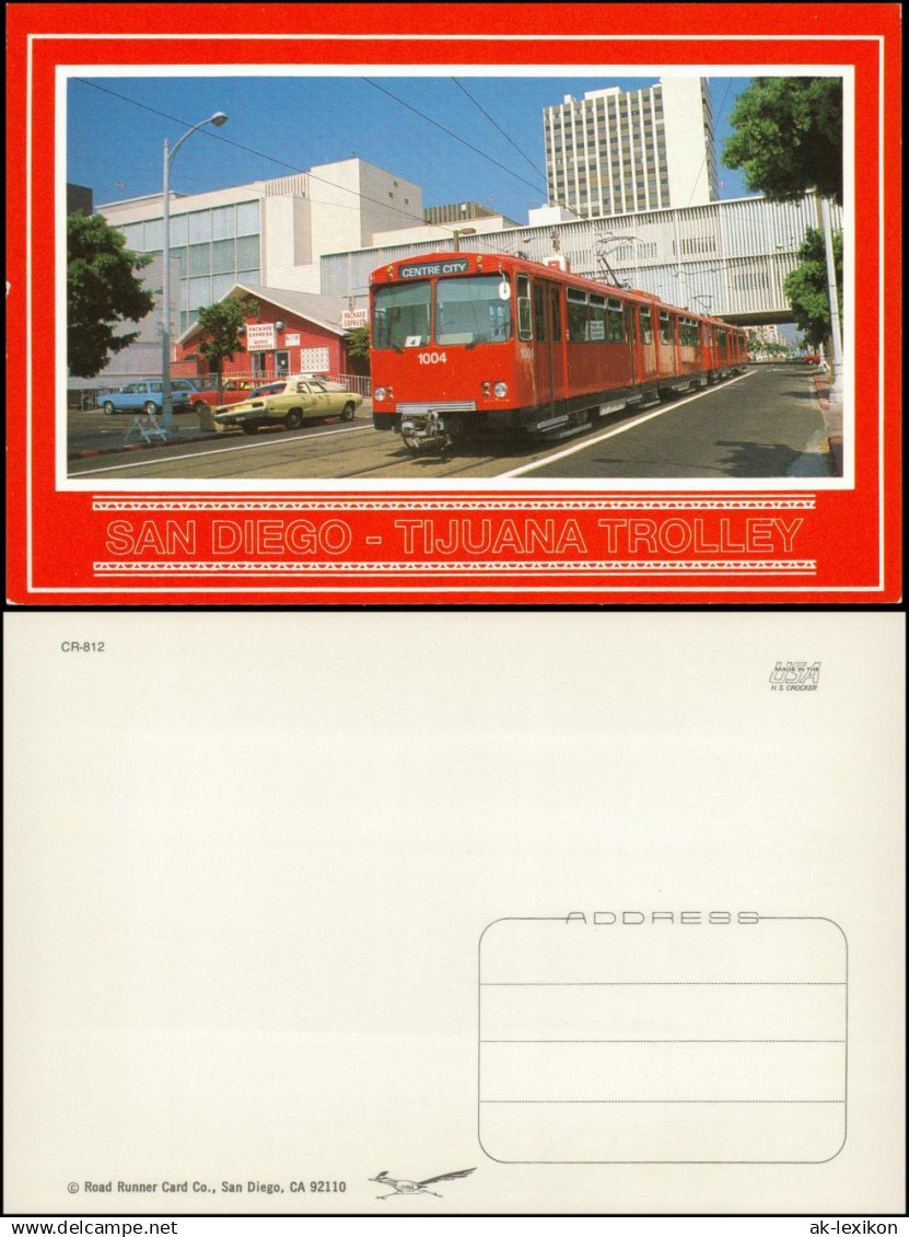 San Diego SAN DIEGO - TIJUANA TROLLEY (Tram Schienen-Verkehr) 1980