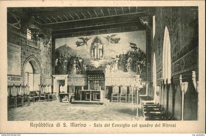 71044381 San Marino San Marino Sala Consiglio quadro Ritrosi