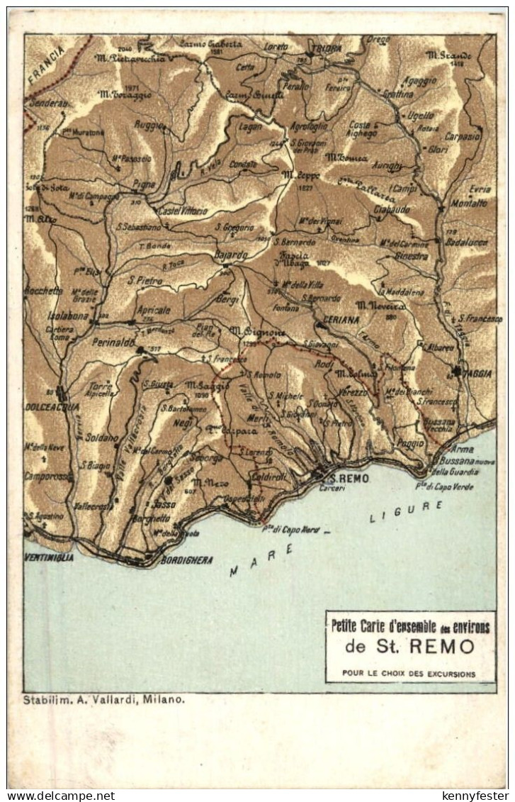 San Remo - Map