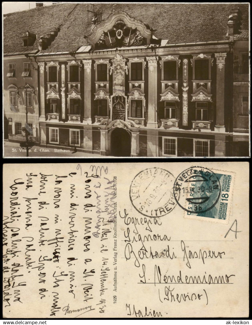 Sankt Veit an der Glan Št. Vid ob Glini Rathaus (Town Hall Building) 1930/1929