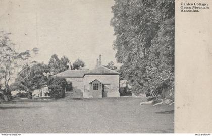 Garden Cottage Ascension Island Saint Helena Antique Rare Postcard