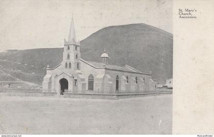 St Mary's Church Ascension Island Saint Helena Antique Postcard