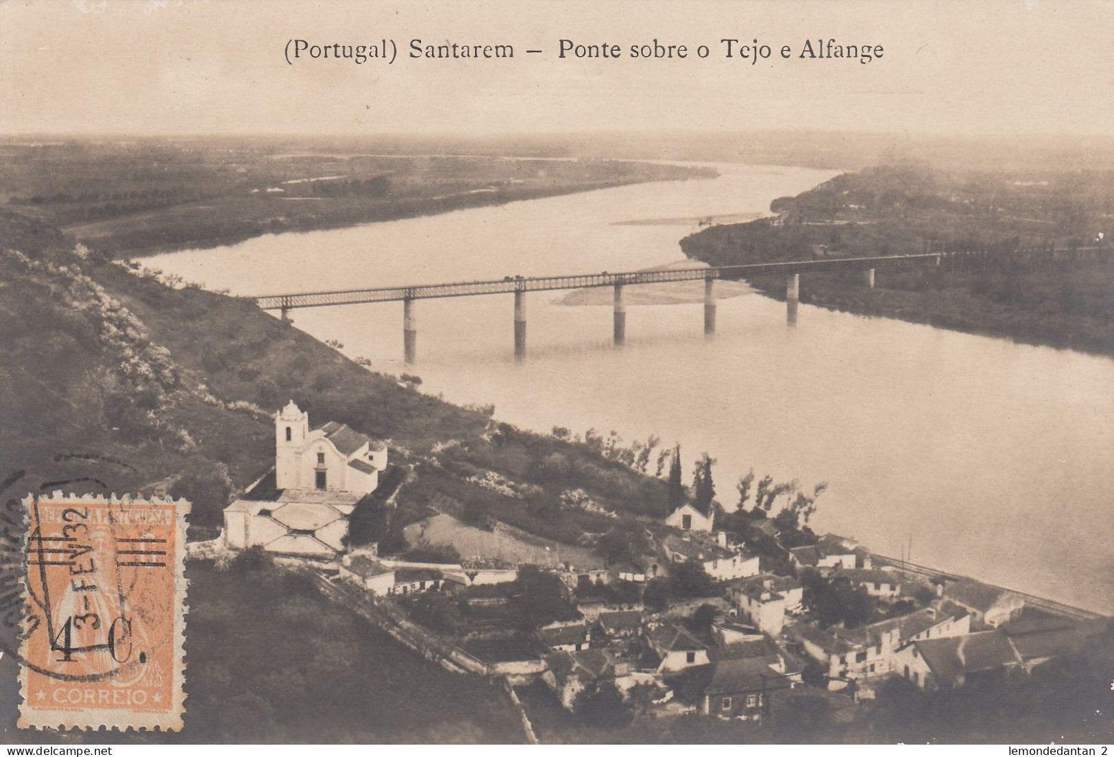 Santarém - Ponte sobre o Tejo e Alfange