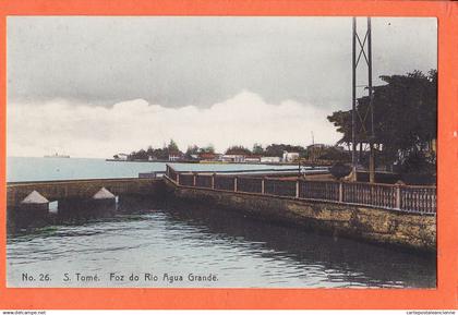 10526 / ⭐ ◉  ♥️ Incomum SÃO TOME e PRINCIPE Ex-colônias Portuguesas Foz do Rio AGUA GRANDE 1910s Edição ELITE 26