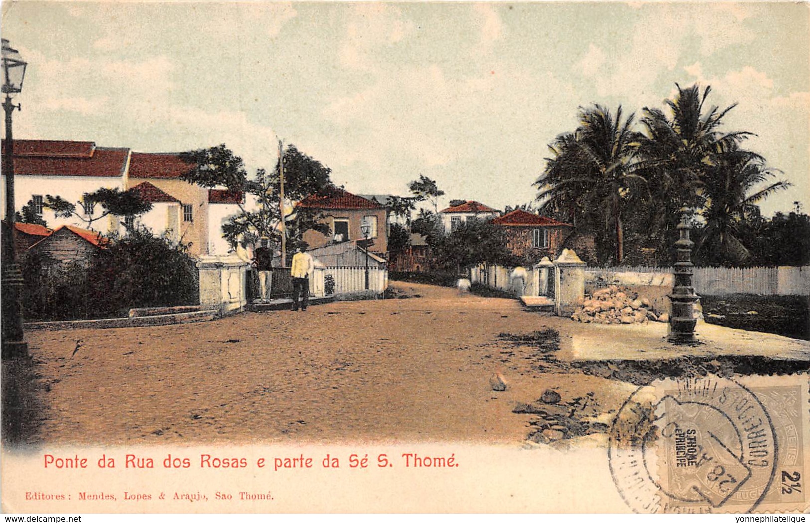 Sao Tome et Principe / 23 - Ponte da Rua dos Rosas e parte da Sé - Belle Oblitération