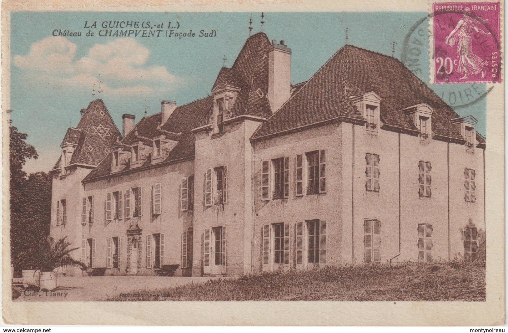 Saône  et  Loire : LA  GUICHE :   château  de  Champvent  1934