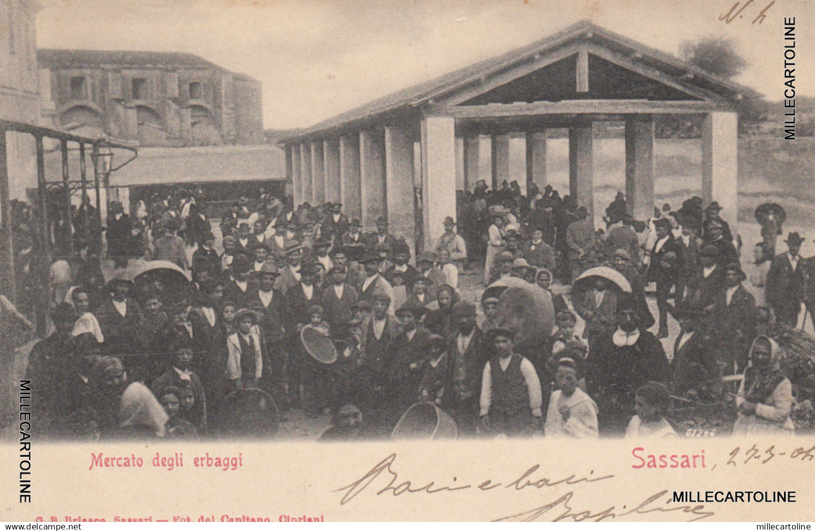 * SASSARI - Mercato degli erbaggi 1904