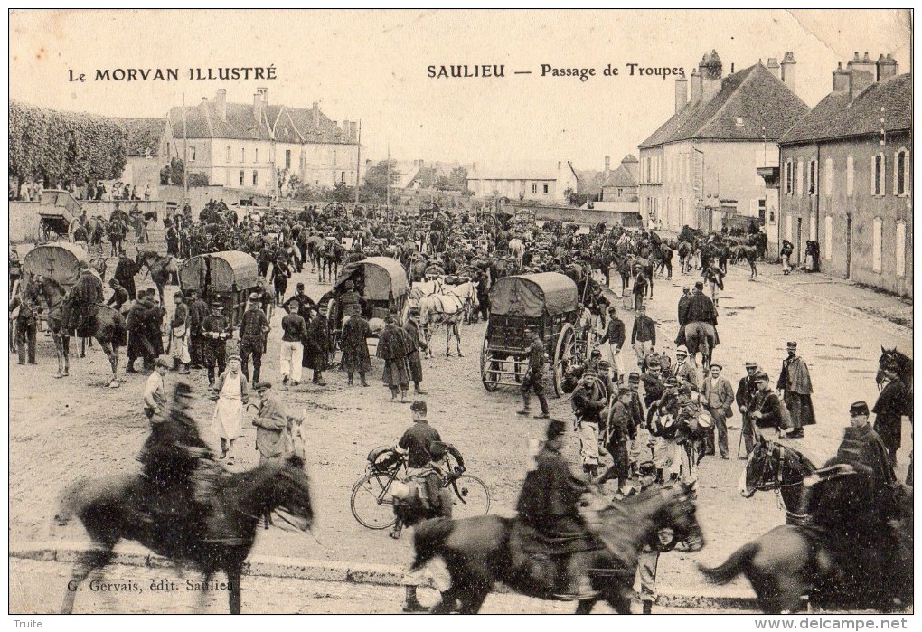 SAULIEU PASSAGE DE TROUPES