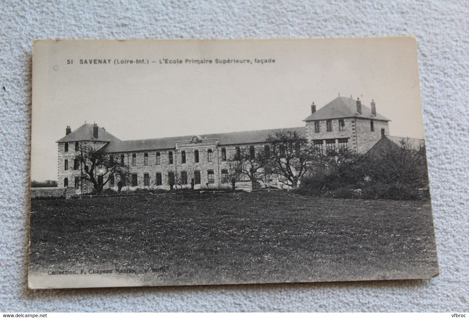 Savenay, l'école primaire supérieure, façade, Loire atlantique 44