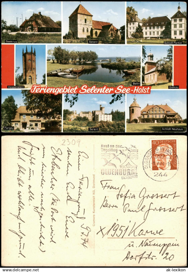 Schleswig Holstein Feriengebiet Selenter See Holstein Mehrbildkarte 1974