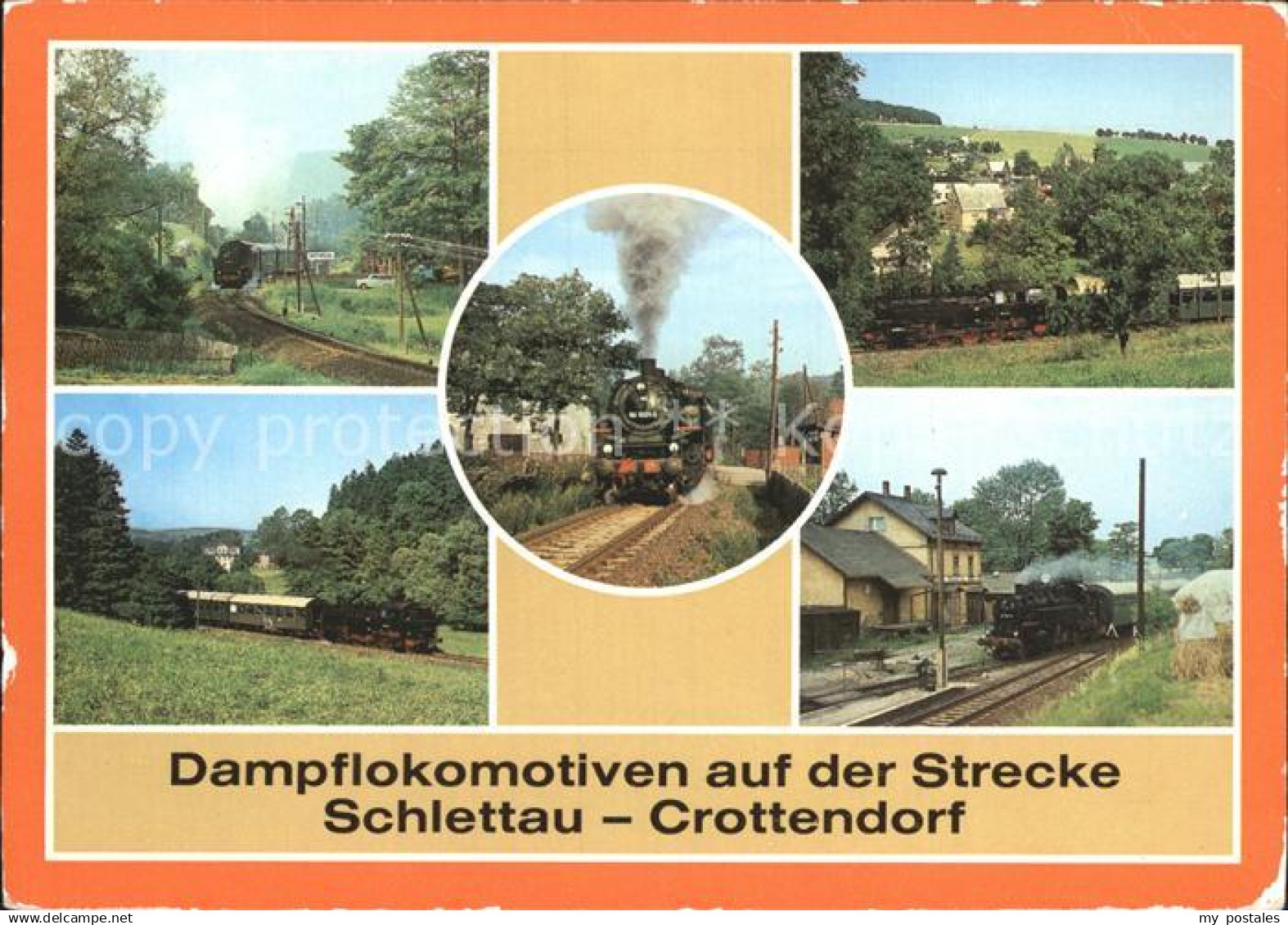 Schlettau Erzgebirge Dampflokomotiven auf der Strecke nach Crottendorf