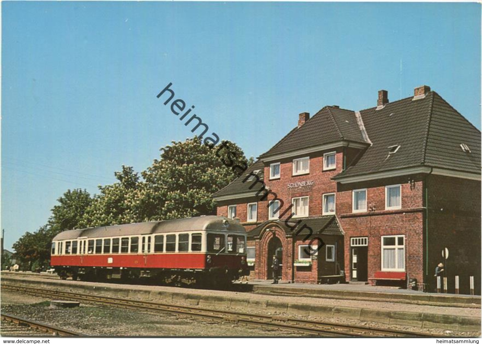 Schönberg - Bahnhof - AK Grossformat - Verlag Mielck o.H.G. Kiel