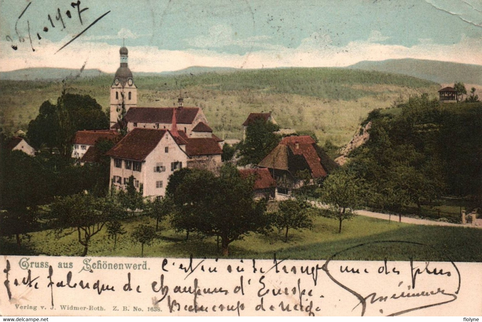 schönenwerd - gruss aus SCHÖNENWERD - 1907 - suisse switzerland