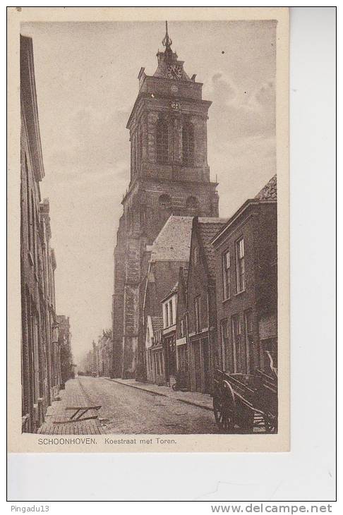 Schoonhoven Koestraat met Toren