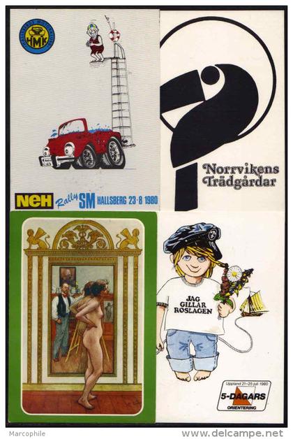 SUEDE - SVERIGE / LOT DE 20 CARTES POSTALES MODERNES / 5 IMAGES (ref 5863)