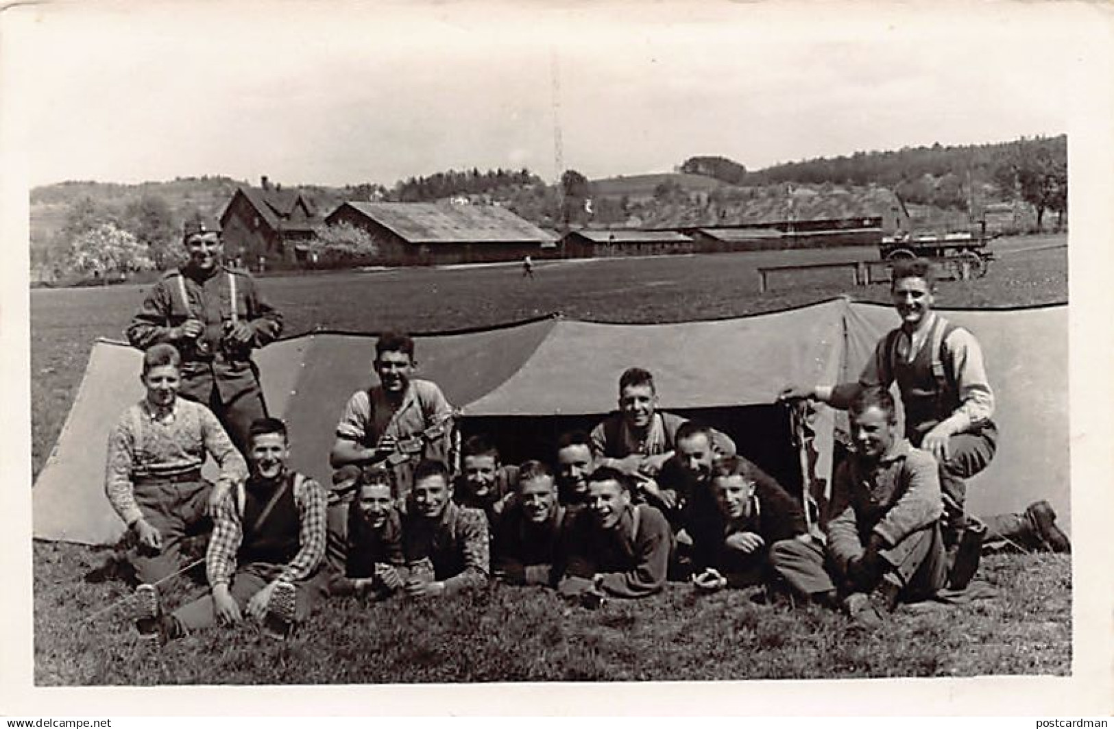 Schweiz - KLOTEN (ZH) Militärmanöver - FOTOKARTE F. Pommerening