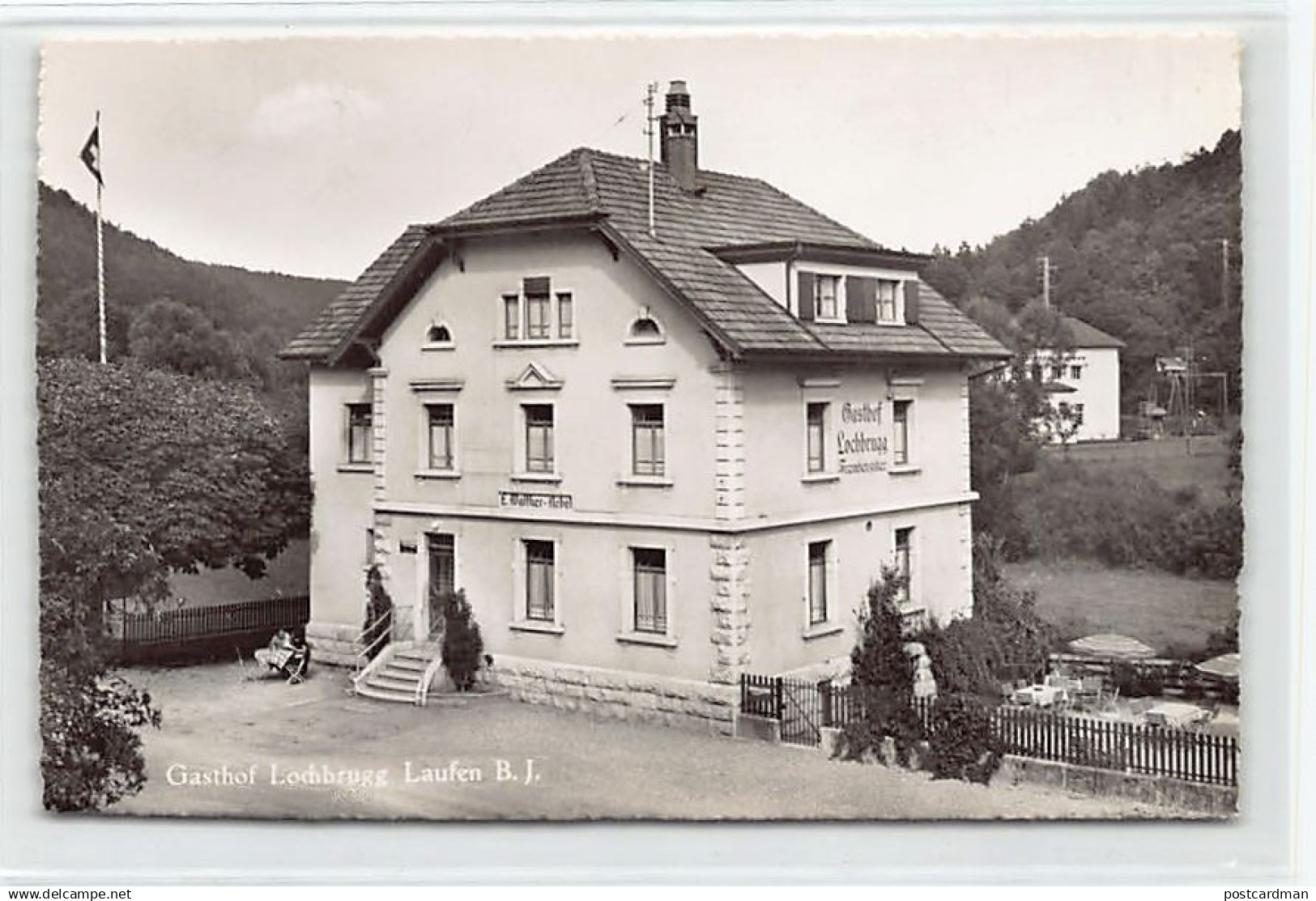 Schweiz - LAUFEN (BL) Gasthof Lochbrugg, Baselstrasse 7 - Familie Walther Nebel - Verlag Hugo Kopp 6755