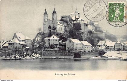 Aarburg im Schnee (AG) Phot. v. J. Rudolf-Frösch, Aarburg