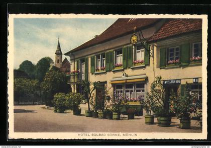 AK Möhlin, Hotel Solbad Sonne, Kirchenansicht