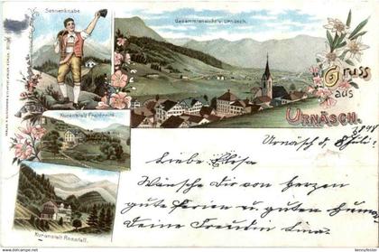 Gruss aus Urnäsch - Litho