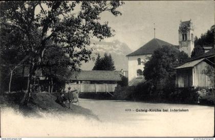 CPA Gsteigwiler Kanton Bern Schweiz, Kirche Gsteig