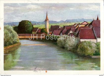 Buren an der Aare - 533 - illustration - 1949 - old postcard - Switzerland - used