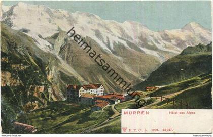 Mürren - Hotel des Alpes 1902