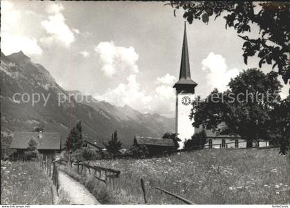 11624937 Boenigen Interlaken Kirche mit Rothornkette Boenigen Interlaken