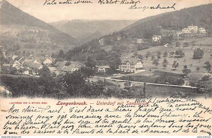 Schweiz - LANGENBRUCK (BL) Unterdorf und Sanatorium - Verlag H. Speiser