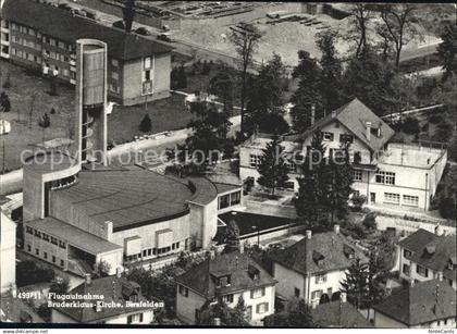 11623232 Birsfelden Fliegeraufnahme Bruderklaus-Kirche