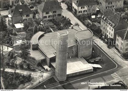 12045166 Birsfelden Fliegeraufnahme Bruderklaus-Kirche