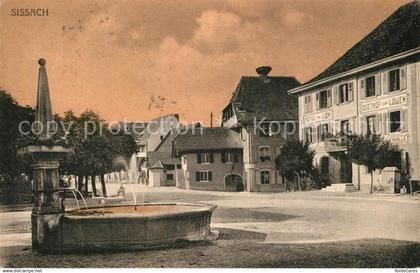 13558691 Sissach Dorfbrunnen Gasthof zum Loewen Sissach