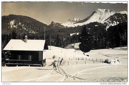 pays divers- suisse -ref D541- les paccots sur chatel -saint denis en hiver  - carte bon etat  -