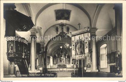 12015051 Charmey Interieur de l'eglise Kirche Charmey