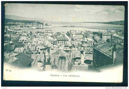 52417 / GE Geneva > Genève - VUE GENERALE - Switzerland Suisse Schweiz Zwitserland 1900 PC mint postcard AK