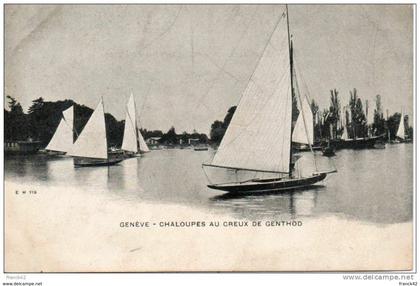 suisse. geneve. chaloupes au creux du genthod