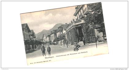 MEYRINGEN .... BAHNHOFSTRASSE MIT WYLERHORN UND ROTHHORN