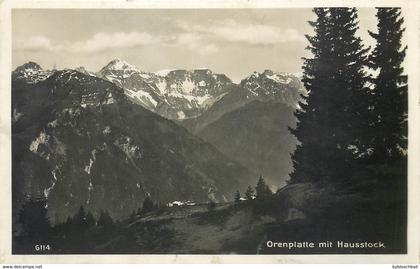 CPSM Suisse GL Glaris Braunwald - Orenplatte mit Hausstock 1933