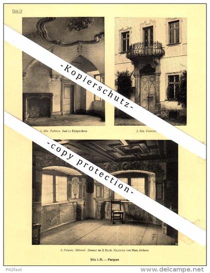 Photographien / Ansichten , 1925 , Parpan , Sils im Domleschg , Prospekt , Architektur , Fotos !!!