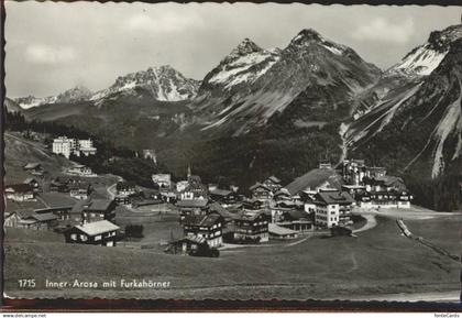 11305239 Arosa GR Inner Arosa mit Furkahoerner Arosa