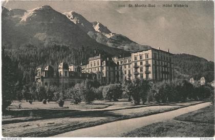 CPA Carte Postale Suisse Saint Moritz Bad Hotel Victoria  VM59288