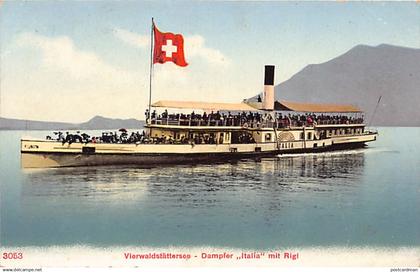 Vierwaldstättersee (LU) Dampfer Italia mit Rigi - Verlag unbekannt 3053