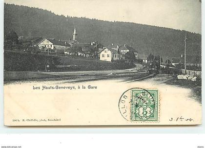 Les Hauts-Geneveys, à la Gare