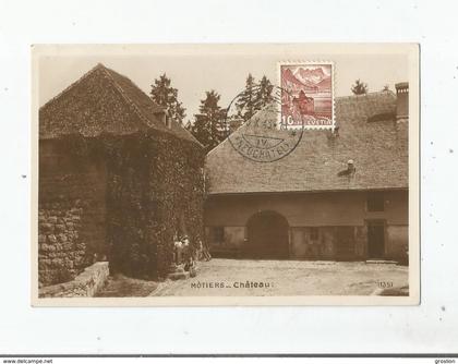 MOTIERS 11351  CARTE PHOTO CHATEAU 1946