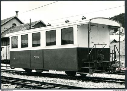 CPSM Edit. BVA - PSC//CMN - Voiture B 15 (ex C 7-8), Les Ponts de Martel en 1963 - Voir 2 scans