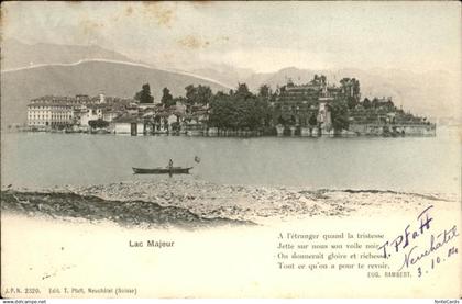 11115366 Neuchatel NE Lac Majeur Boot