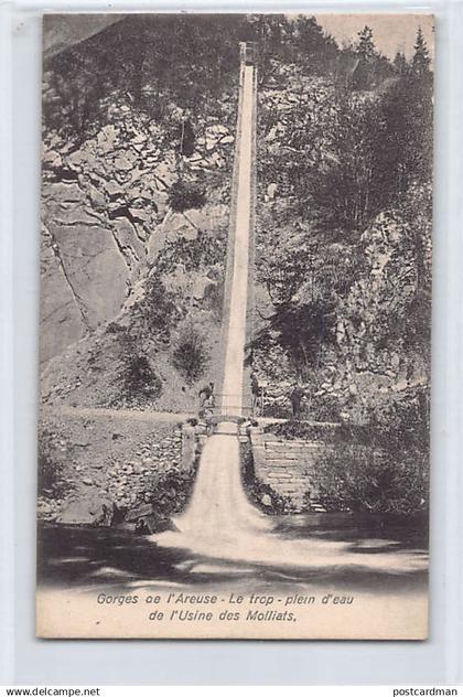 Gorges de l'Areuse (NE) Le trop-plein de l'Usine des Molliats - Ed. T. Jacot 152